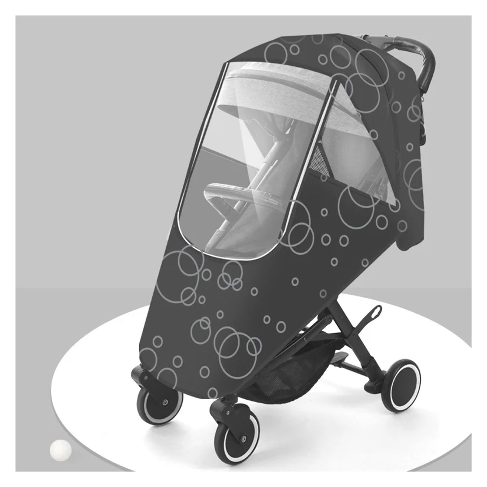 Habillage Pluie Universelle Pour Poussette Housse de pluie universelle imperméable for poussette d'hiver épaisse, housse coupe-vent, ensemble complet d'accessoires de poussette imperméables(U-shaped b