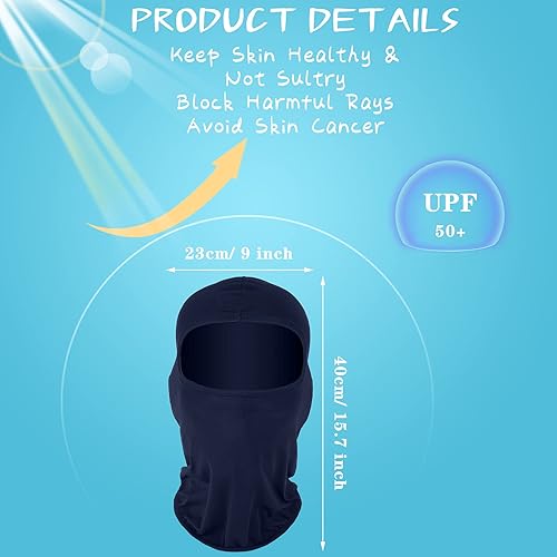 Miniatura 2 de Geyoga 12 máscaras de esquí para hombres, cubierta completa de invierno, máscara facial de invierno, protección solar UV, pasamontañas para mujeres,