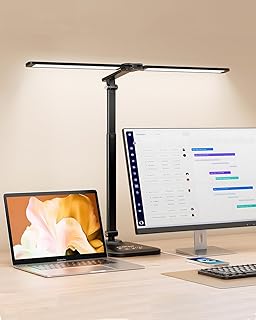 LED Desk Lamp for Office Home, Height Adjustable Architect Desk Light wi...
