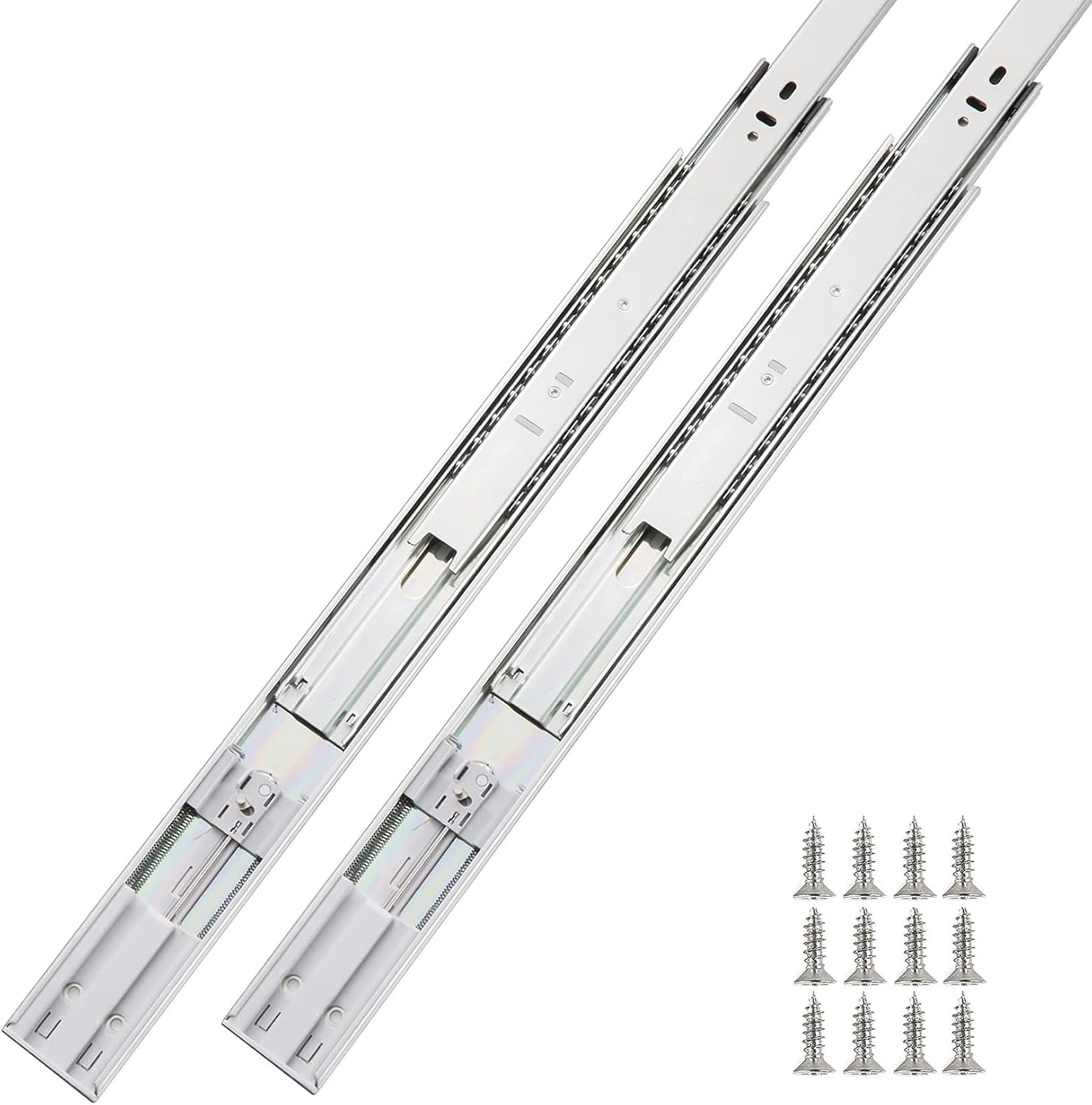 6 Pair of 22 Inch Soft Close Full Extension Side Mount Ball Bearing