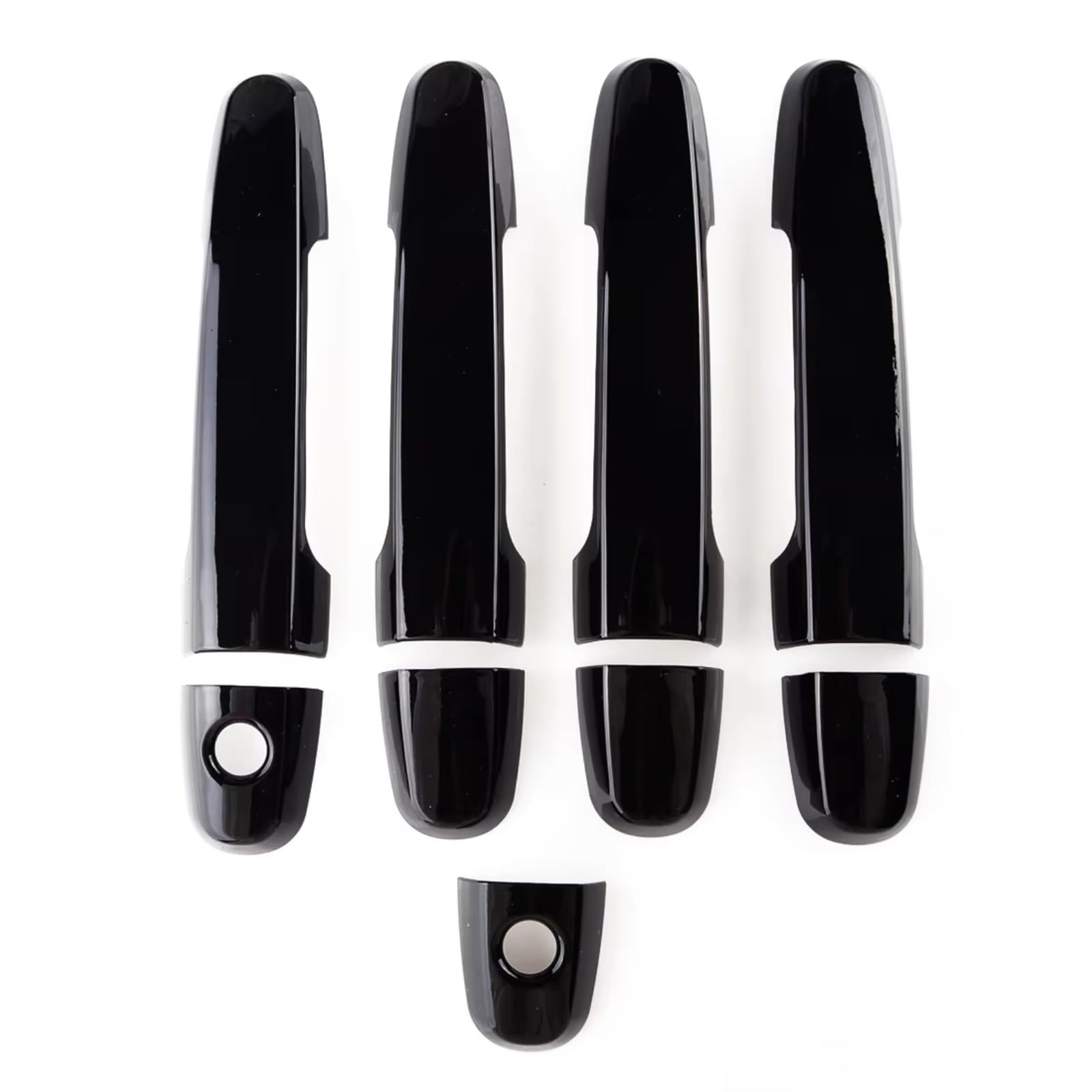 JJRFVBGT Door Handle Trim Compatible with Toyota for Corolla Sedan 2003-2013 ABS Glossy Black Accessories Parts Car Exterior Door Handle Cover
