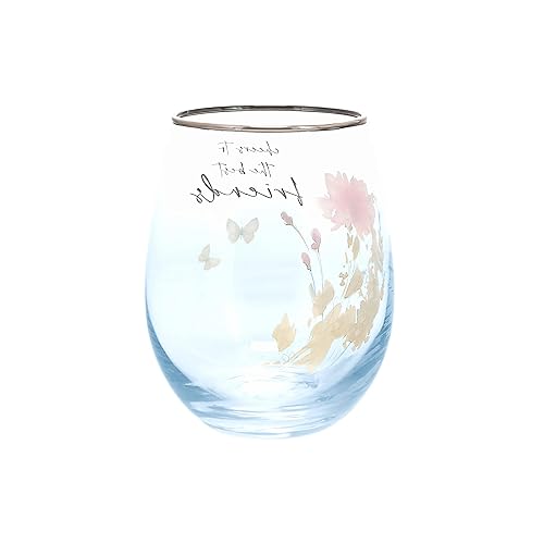 Miniatura 3 de Pavilion - Copa de vino sin tallo de 20 onzas, copa de amistad de diamantes para mujeres, cumpleaños, boda, Navidad, regalo del día de la madre, 1