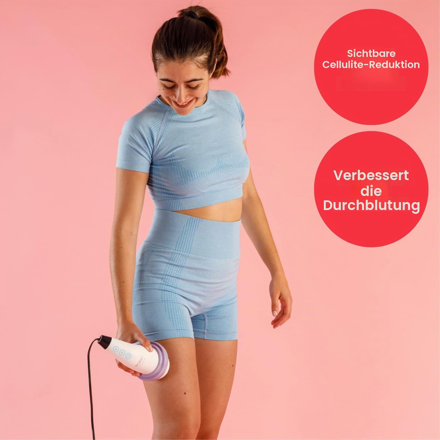 Solac - Anti-Cellulite-Massagegerät, Wärme, 6 Aufsätze