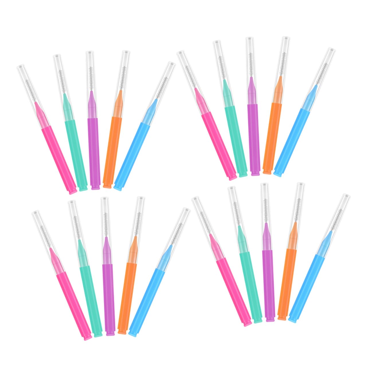 Mobestech 250piezas Cepillos Interdentales Para Limpieza Bucal Herramientas De Higiene Oral Para Brackets Incluye Morado