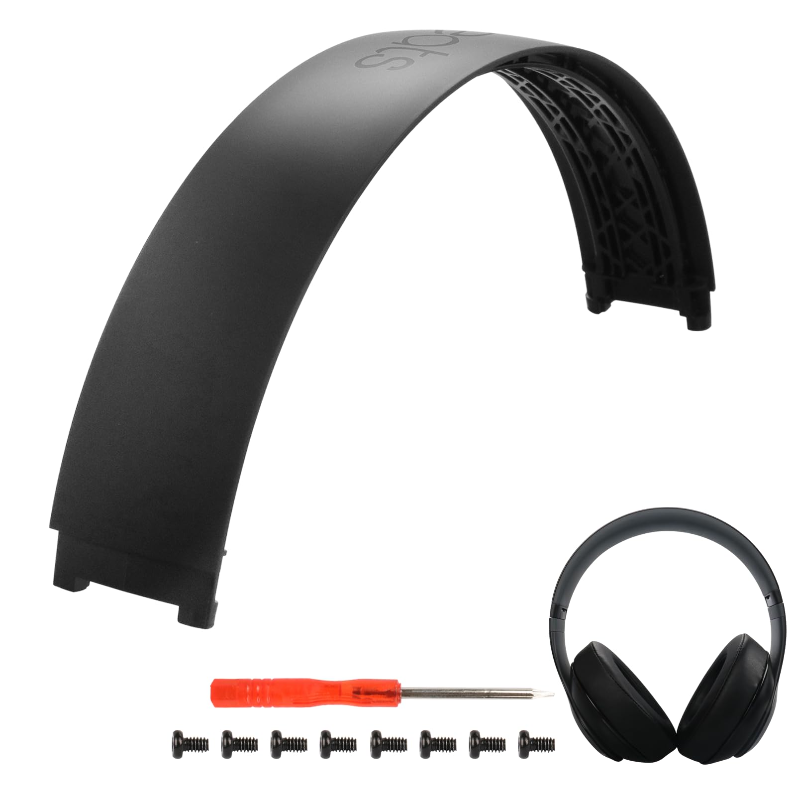 Studio 2 Headband Replacement Parts Accessories Studio 3 Head Band Repair Kit Compatible with Studio 3.0 / Studio 3.0 Wireless(B0500 B0501) Top Headband(Studio 3-Matte Black)