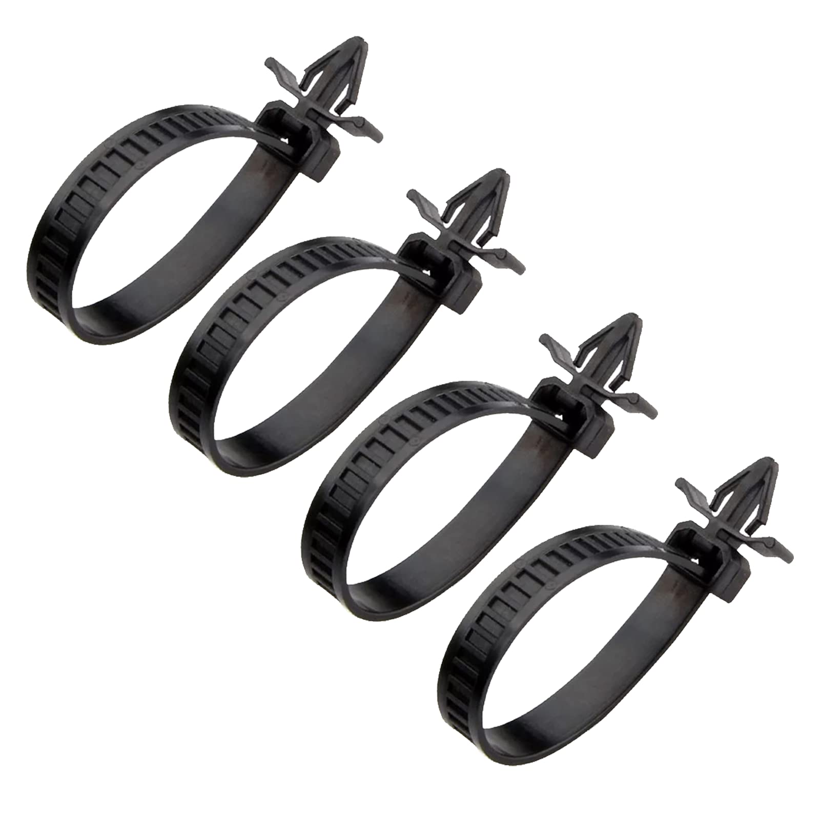 Push Mount Zip Ties, 50 Pcs Plastic Cable Tie, 4.7 inch Wire Tie Wrap, Push-In Hole Mount Cable Ties