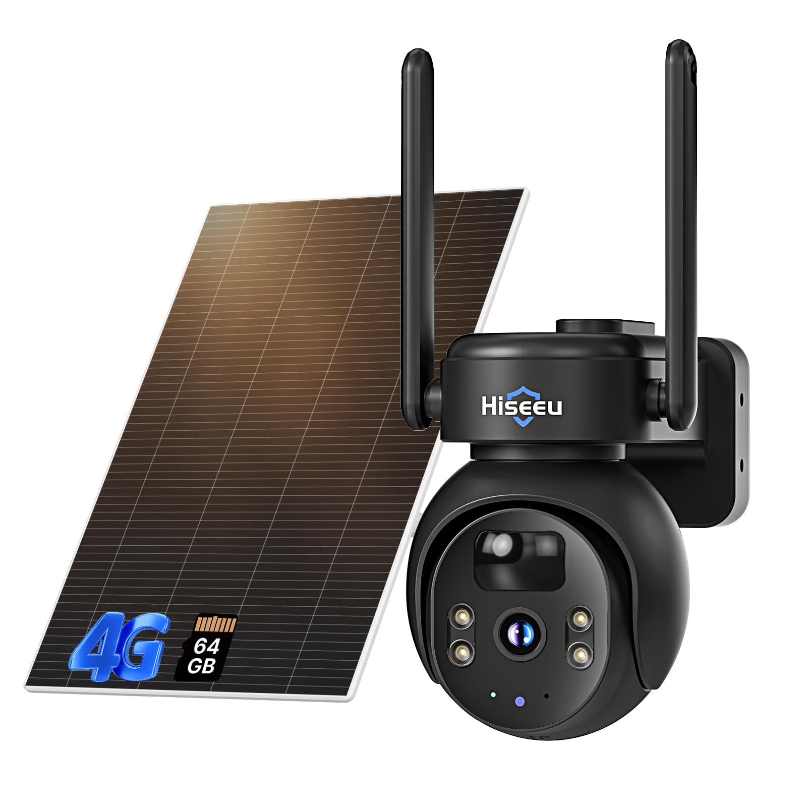 Amazon.com : Hiseeu 4G LTE Cellular Security Camera Solar Powered
