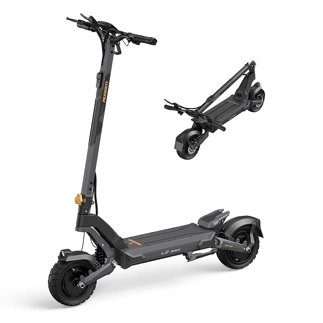 Ausom 2000W Dual Motor Folding Electric Scooter for Adults Off Road Dual Motor E-Scooter with E-ABS and Dual