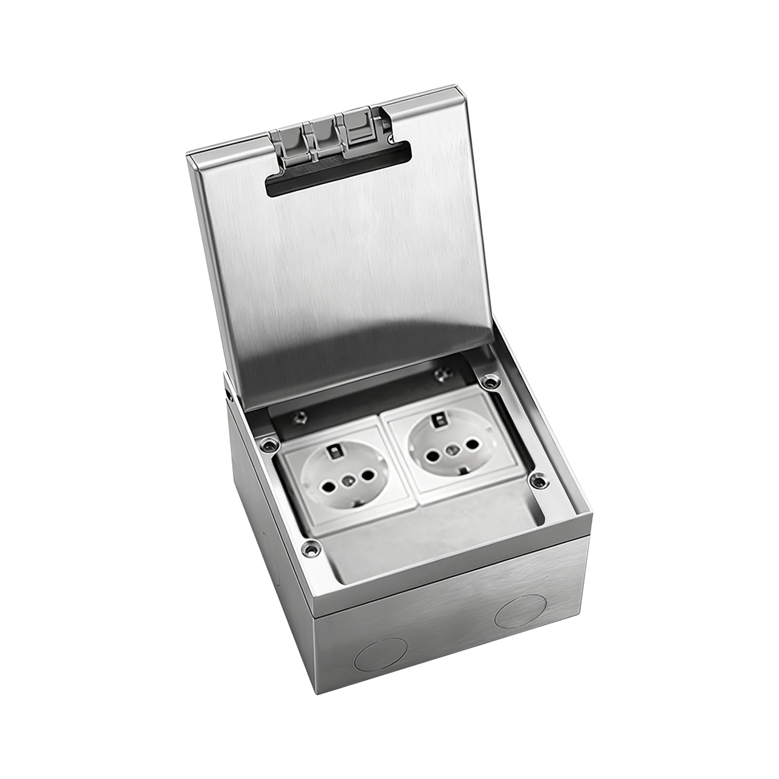 Vloercontactdoos 16Amp Verzonken Vloer met Dubbele Stopcontacten, AC 250V Ingebed Stopcontact Verborgen Waterdichte Stopcontactafdekking voor Vloeren Keukenwerkbladen Restaurant Vloercontactdoos 16Amp Verzonken Vloer met Dubbele Stopcontacten, AC 250V Ingebed Stopcontact Verborgen Waterdichte Stopcontactafdekking voor Vloeren Keukenwerkbladen Restaurant