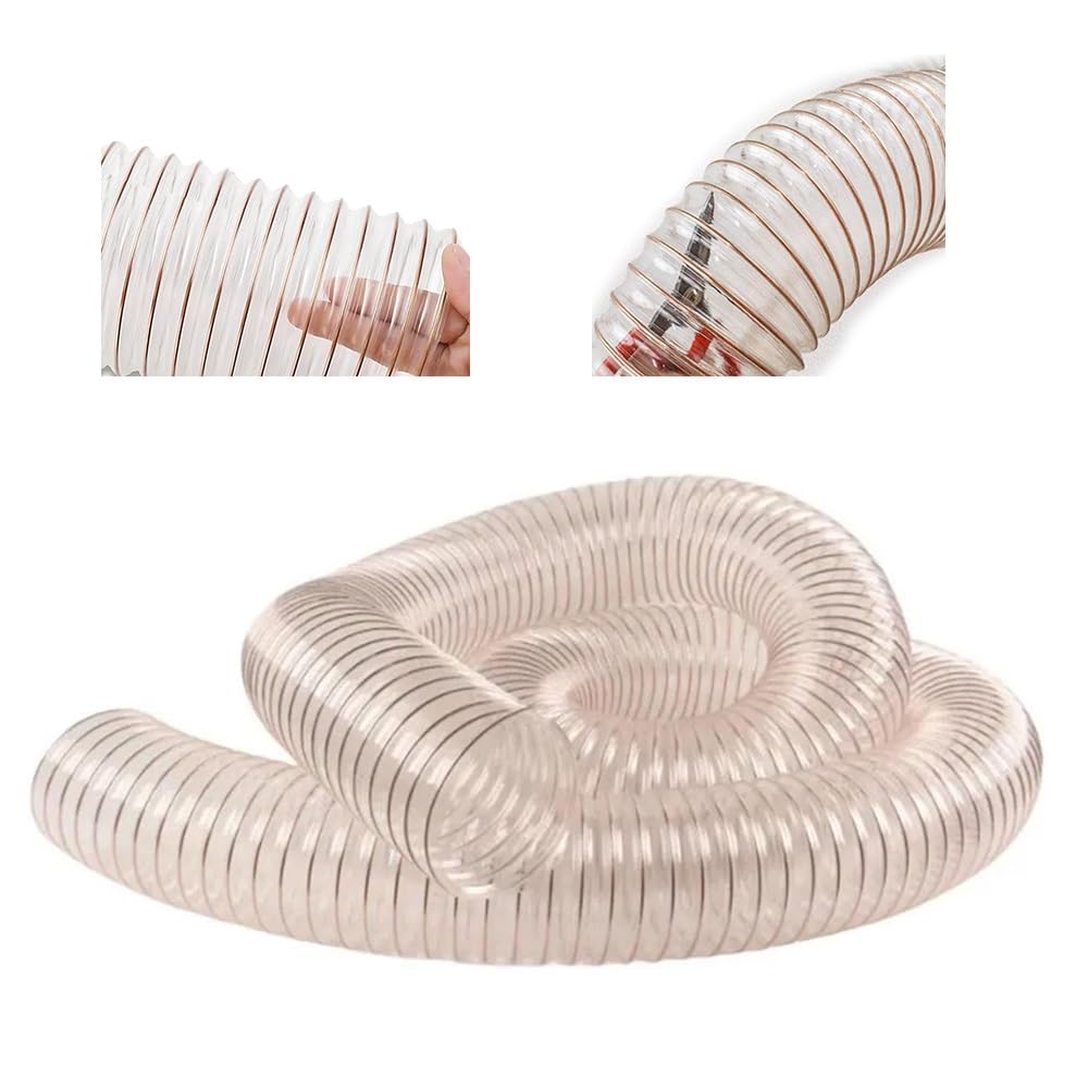 Tubo flessibile in poliuretano per raccolta di fumi da 1 m, ideale per applicazioni da 80 mm (3 1/8")