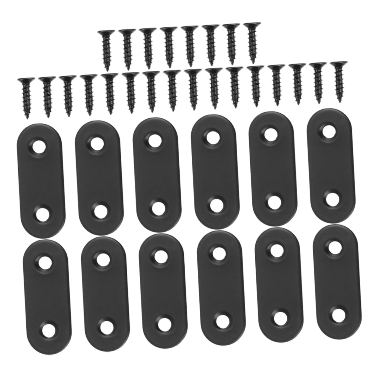 HOMOCONO Stainless Steel Flat Plate 12pcs Corner Set for Wood Furniture Reinforcement