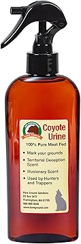 Just Scentsational RS-8 Coyote Urine – 8 oz Trigger Sprayer for Gardens, Hunters & Trappers