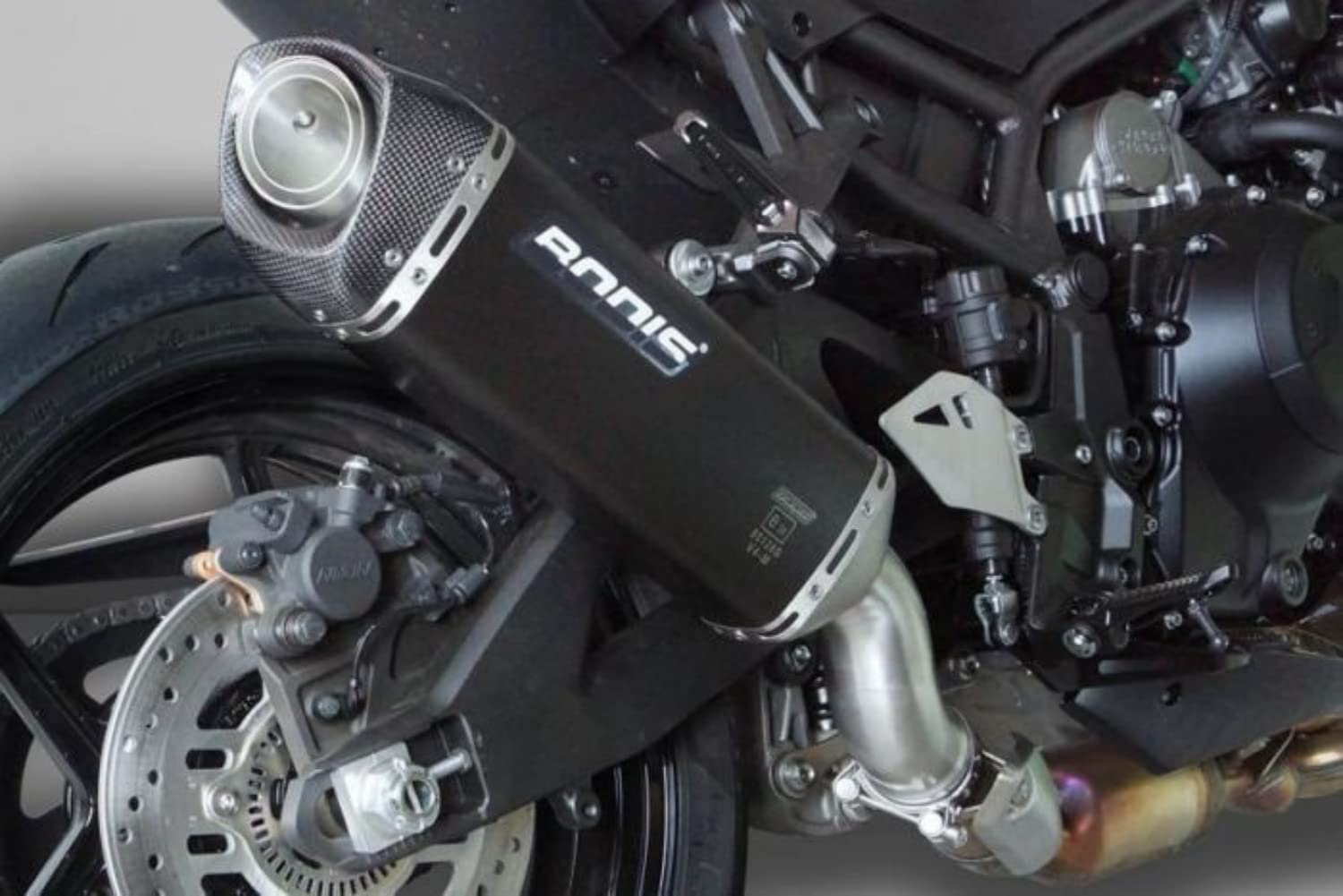 Amazon | BODIS スリップオンマフラー V4-M-CA ブラックステンレス 