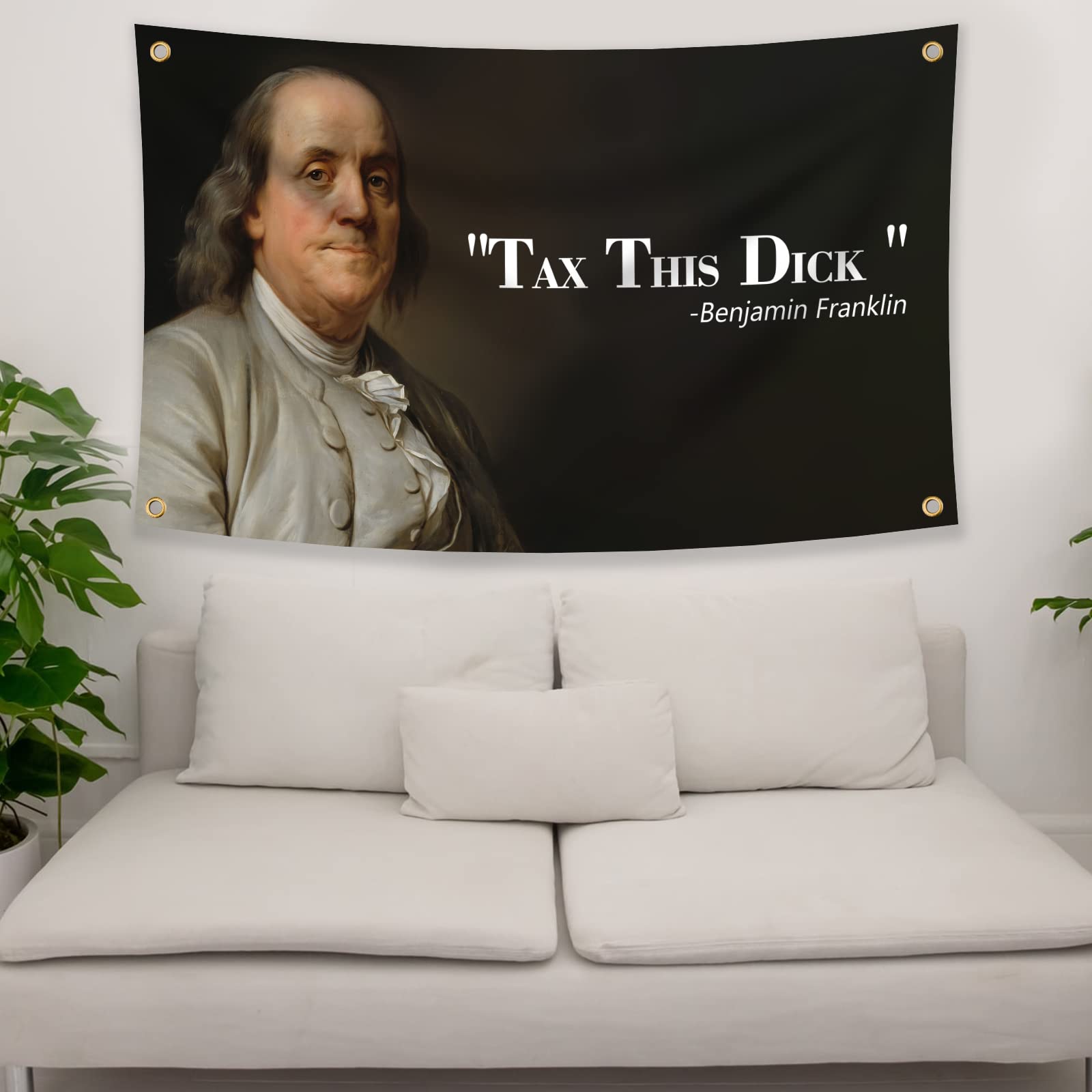 Lustige Flagge Mit Benjamin Franklin Zitat – 91x152 Cm, Perfekt Für Partys & Events