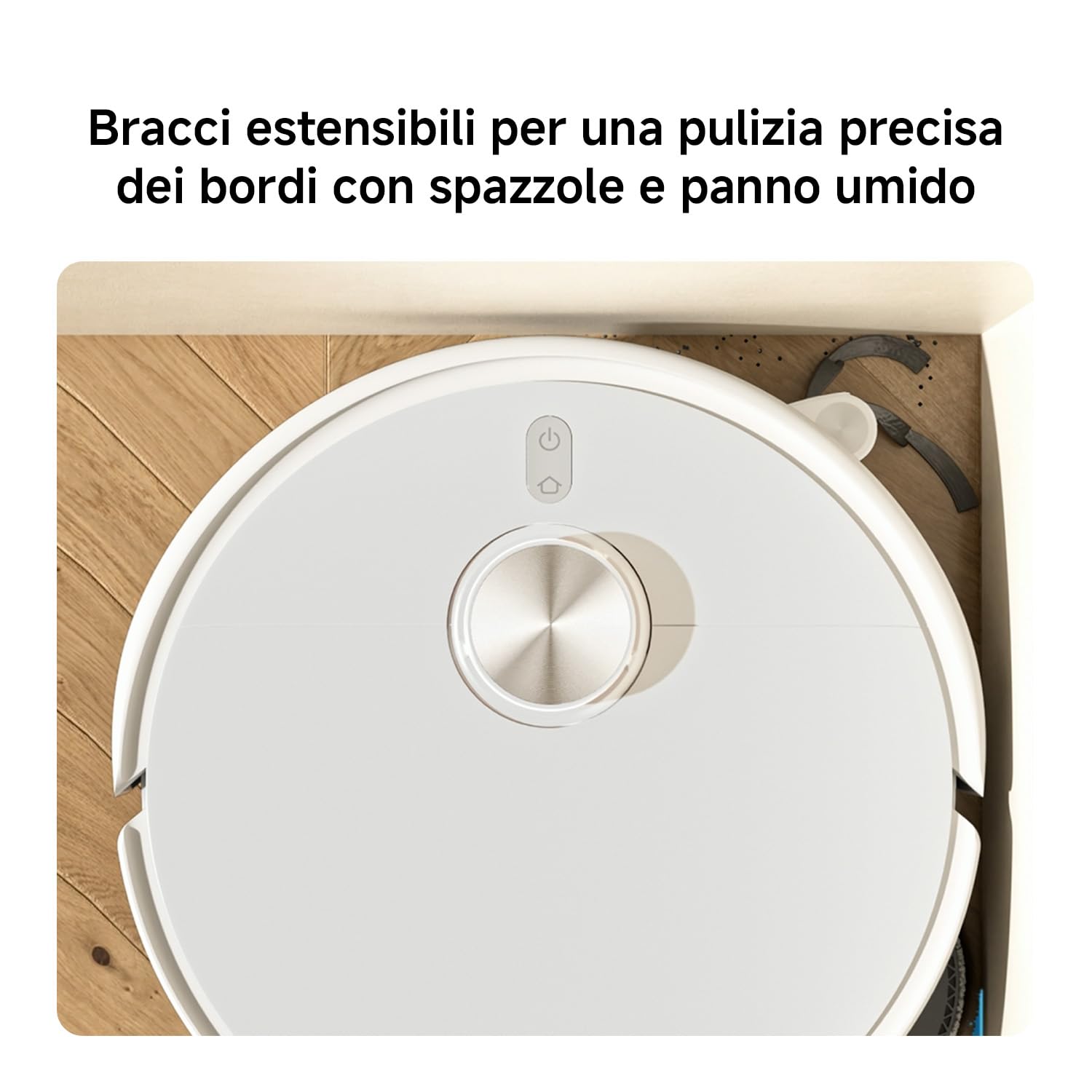 XIAOMI Robot Vacuum S40 Pro, aspirapolvere robotico intelligente e mocio, spazzole laterali autoestensibili, aspirazione 15000 Pa, pavimento duro e tappeto, telecomando tramite app