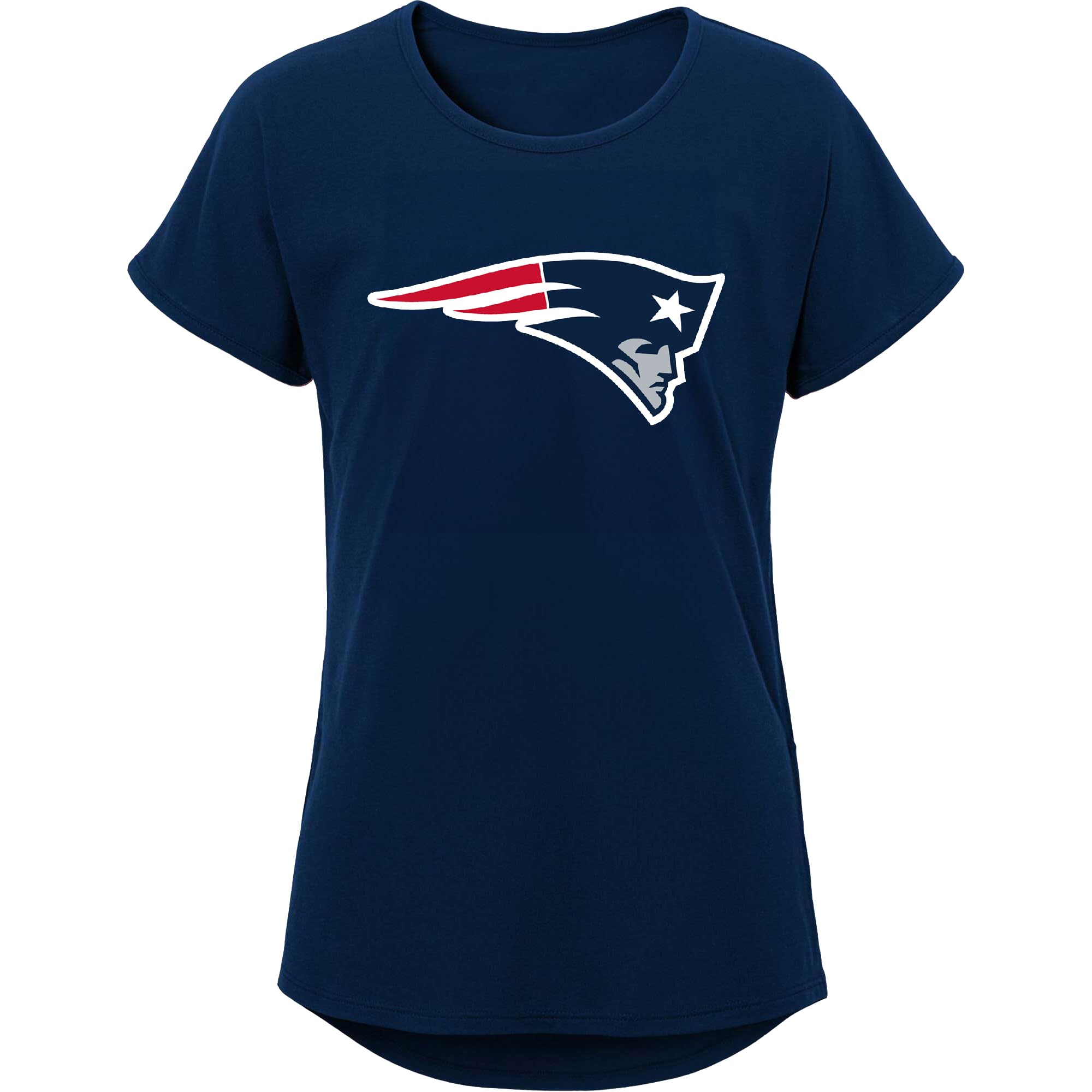 NFL Girls Youth 7-16 Team Color Dolman Primary Logo Short Sleeve T-Shirt