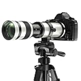 EF/EF-S 420-800mm F8.3 Telephoto Zoom Lens(MF) for Canon EOS Rebel T8i/T7i/T7/T6i/T5/T3i/T2i/XSi/SL3/SL2/T100/90D/80D/70D/50D/5D Mark IV/6D II/7D II/1D X III II-Manual Focus DSLR Cameras Lenses(White)