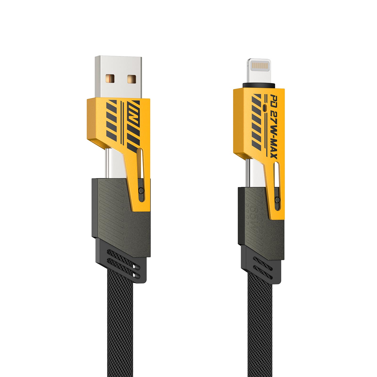 Tobfit 4 in 1 66W Metal Flat Braided Cable, USB C to Type C, USB A to C Cable for iPhone 15/14/13, iPad, Various Android Models and Laptops (B0DD3B1NJ4) Amazon Price History, Amazon Price Tracker
