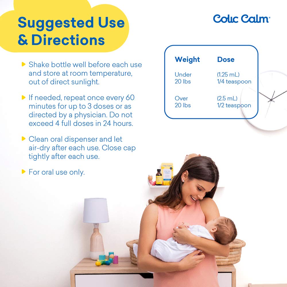Colic Calm Homeopathic Gripe Water 2 Fl. Oz Colic & Infant Gas