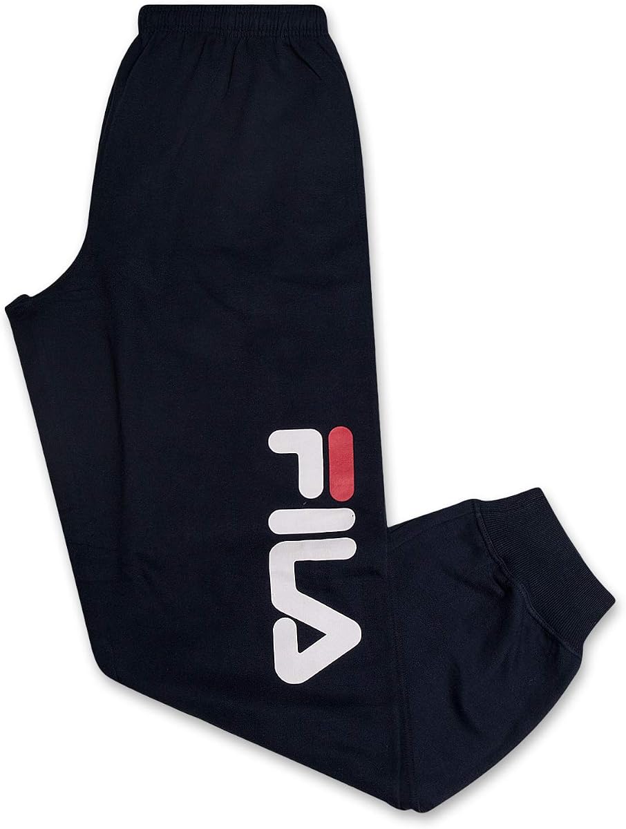 Pantalones deportivos Fila grandes y altos para hombre - Pantalones deportivos de forro polar para hombre