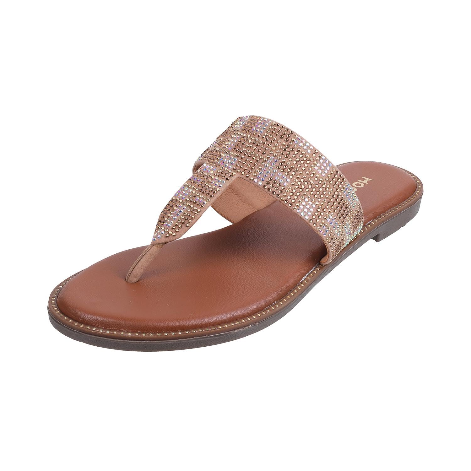 mochi Women Synthetic Leather Flat Chappal-picture-43