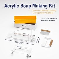 Vista 2 de Kit de fabricación de moldes de jabón acrílico de alta calidad, crea exquisitos jabones de bricolaje con precisión