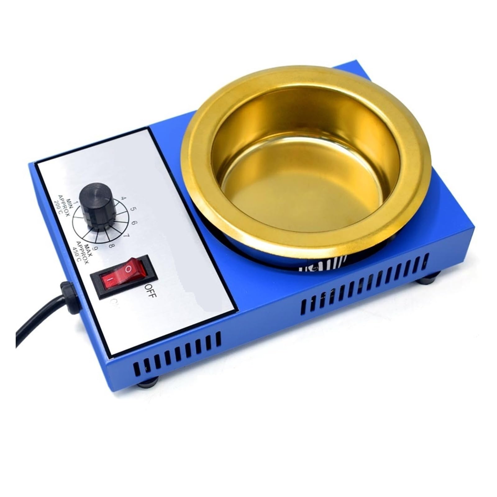 Mjfvn 300W Solder Pot Tin Melting Furnace Thermoregulation Soldering Desoldering Bath 100/50 Mm 200~450 Centigrade(300W)