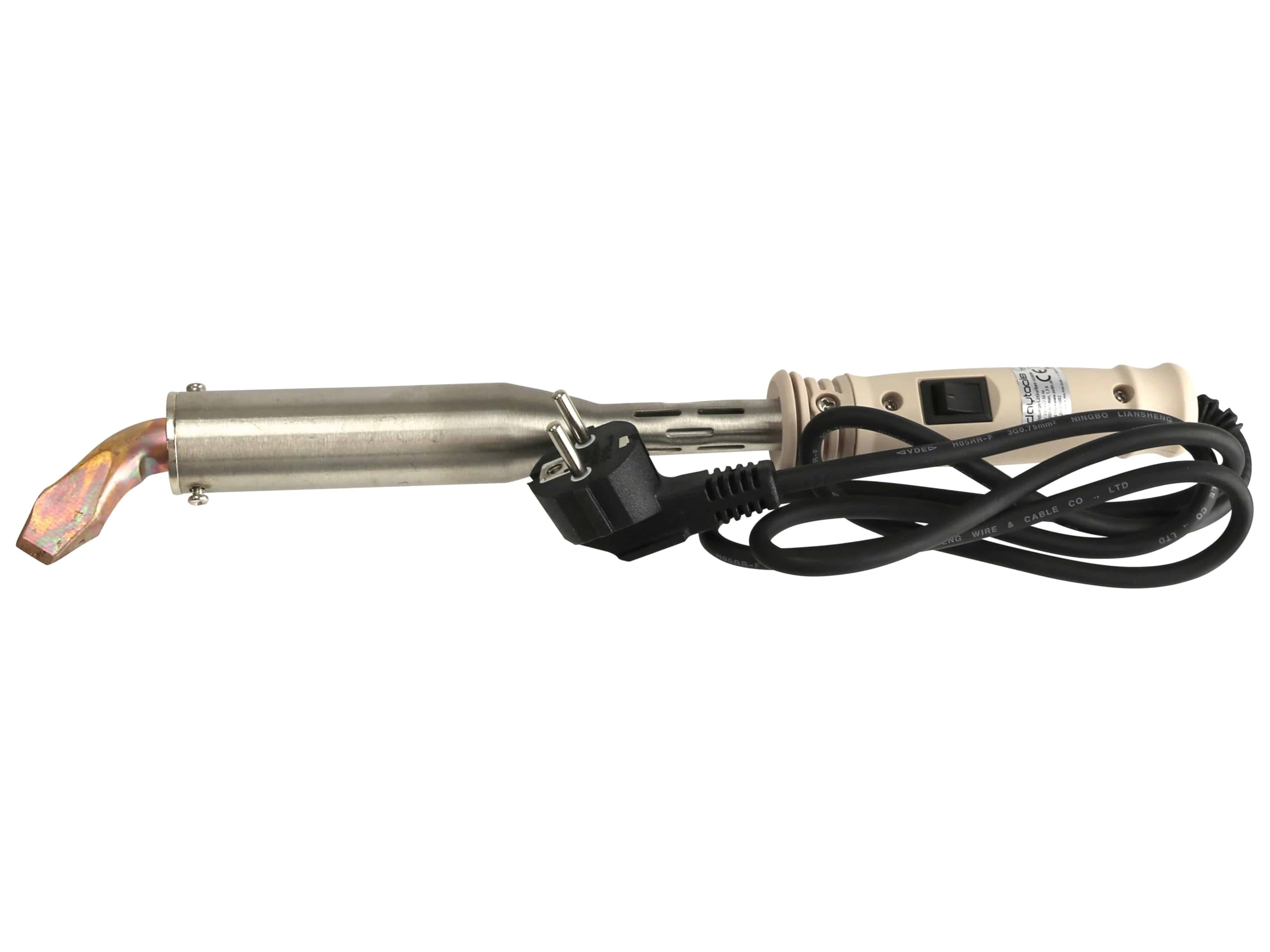 DAYTOOLS Hochleistungs-Lötkolben LK-300W - Robuster Profi-Lötkolben für Spenglerarbeiten, Modellbau, Gehäuselöten | 300W Leistung, 500°C Spitzentemperatur | Zuverlässige Kupfer-Lötspitze