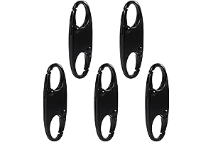 Double Opening Zipper Clips Gold Zipper Repair for Backpack Zipper Lock Clip Quick Disconnect Carabiner