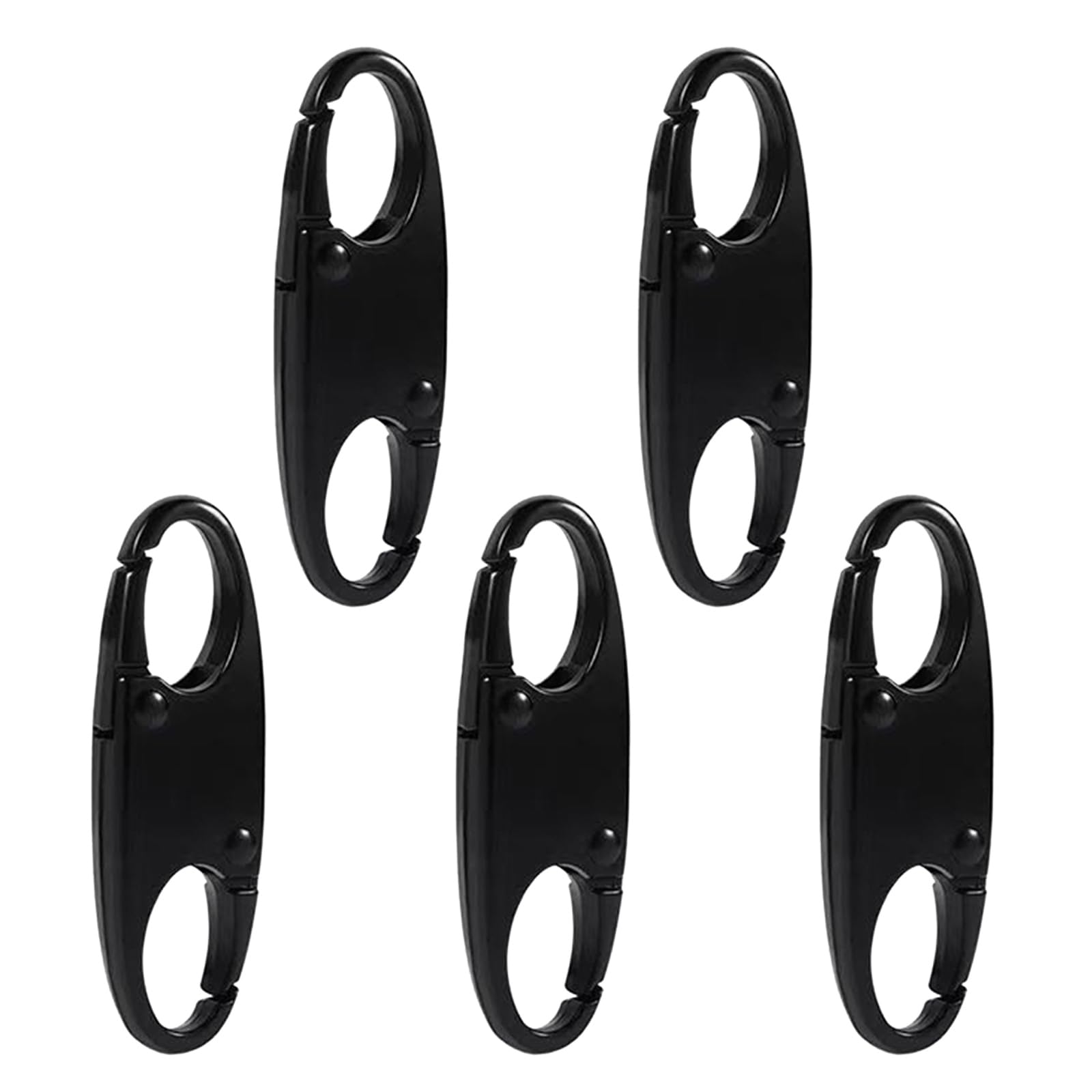 Acinkeety Double Opening Zipper Clips Zipper Pull Backpack Zipper Lock Clip Quick Disconnect Carabiner Clip to Keep Zipper Closed Gold Zipper Repair