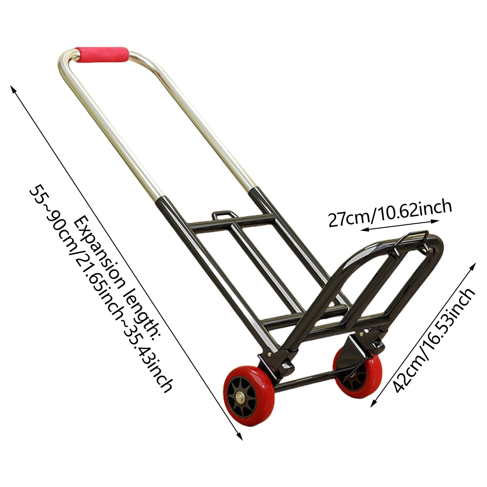 Carrello a mano pieghevole multiuso portatile per casa e giardino