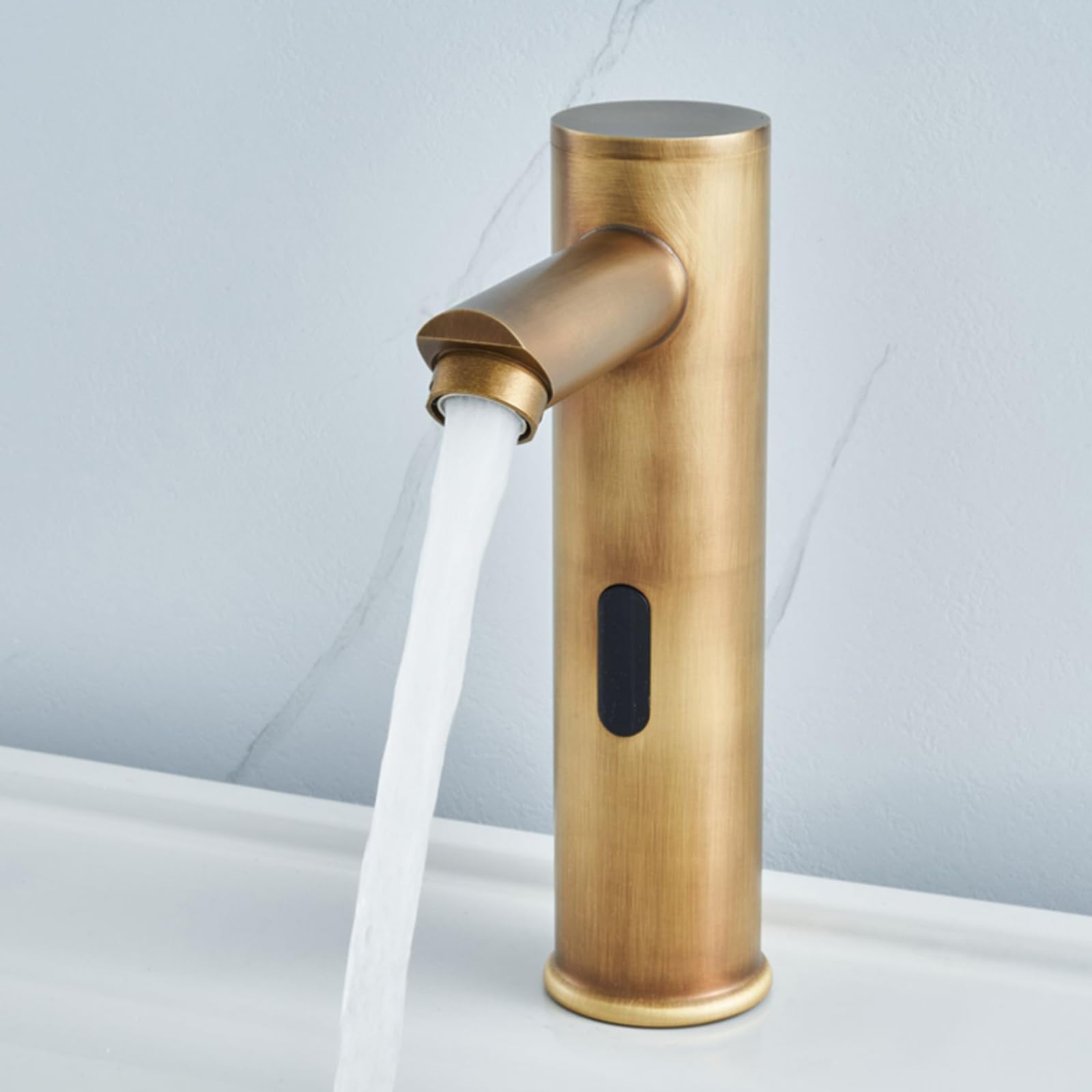 ZYCHSJXA Touchless Bathroom Sink Faucets Antique Taps for Automatic Infrared Sensor Faucet,Low