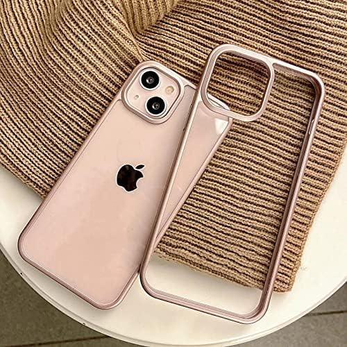 Image of mobistyle Designed for iPhone 15 Back Cover | Enhanced Metal Camera Protection Back Cover Case Compatible with iPhone 15 (Pink)