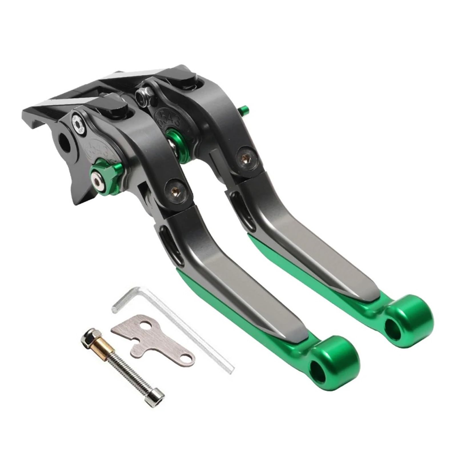 Hguvsjd for XMAX125 for XMAX250 for XMAX300 for XMAX400 2023 Motorcycle Hand Brake Handle Clutch Lever Motorcycle Brake Lever(Titanium Green)