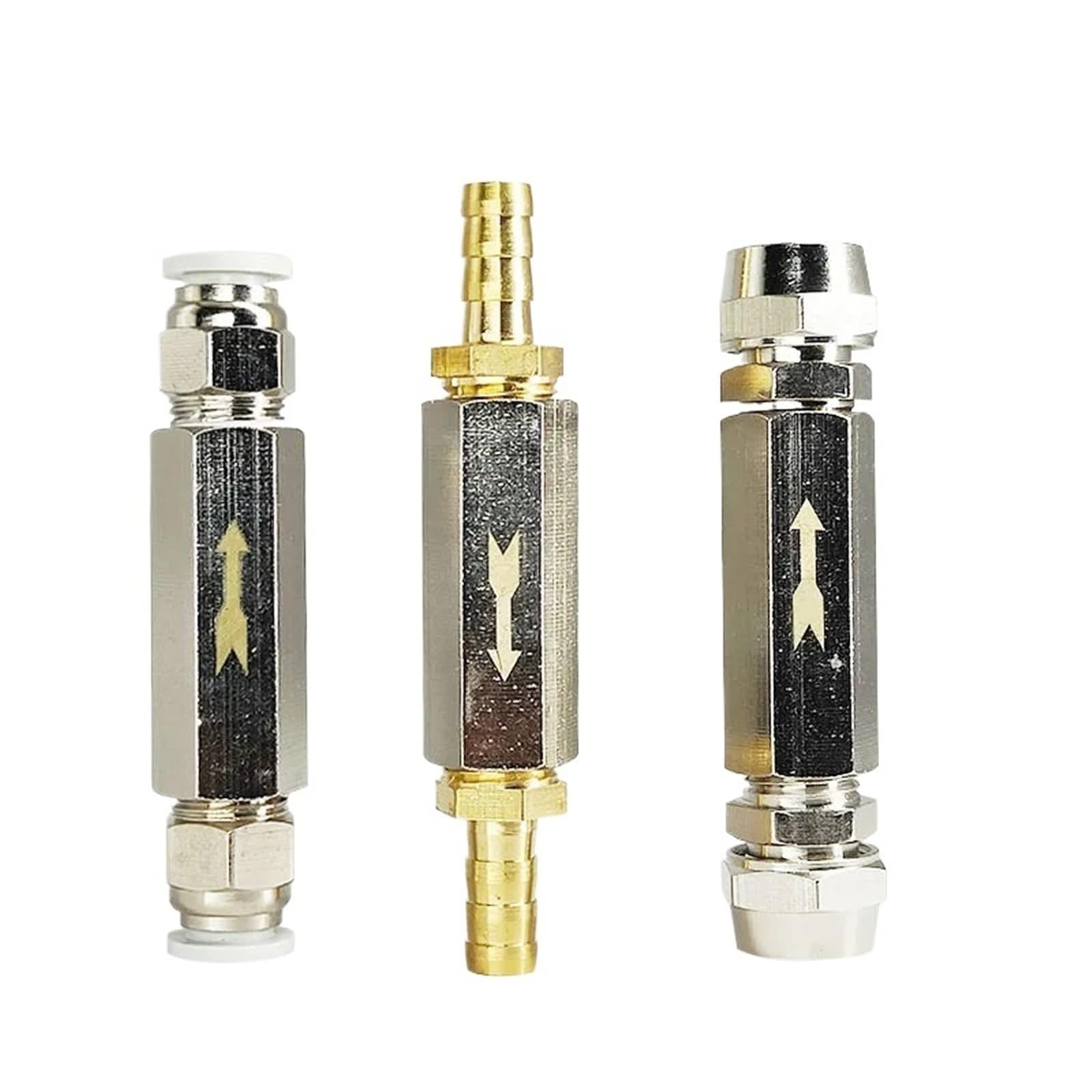 Válvula de retención neumática de 8mm y conector para tubo de compresor gris