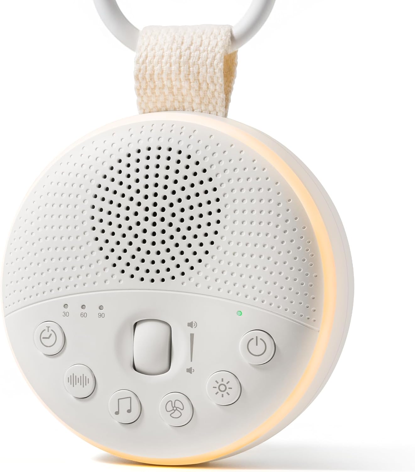 White Noise Machine for Baby & Adults with 21 Relaxing Sounds & Adjustable Night Light, Rechargeable & Portable Sleep Aid for Home & Travel