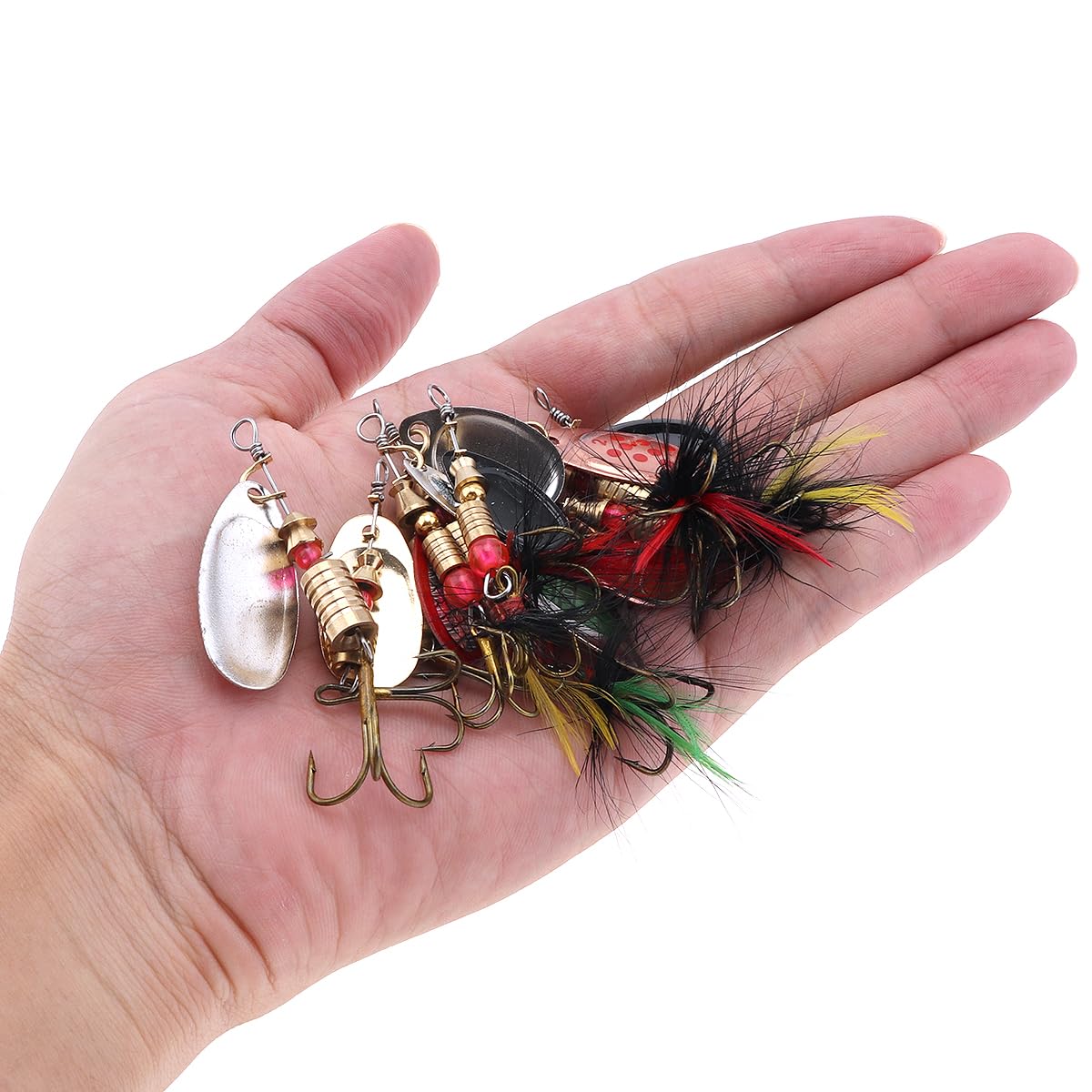 Feather Rigs Luminous Fishing Rigs 12pcs Sabiki Fishing Rigs - Pre-Tied Mackerel ...
