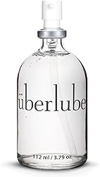 Überlube de gel lubricante | Lubricante sexuales estimulantes de silicona para el sexo anal - compatible con látex, sin perfume, sin sabor, sin residuos - 112ml plata