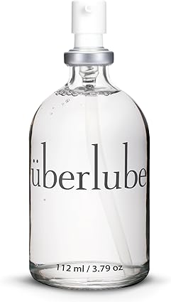 Überlube de gel lubricante | Lubricante sexuales estimulantes de silicona para el sexo anal - compatible con látex, sin perfume, sin sabor, sin residuos - 112ml plata