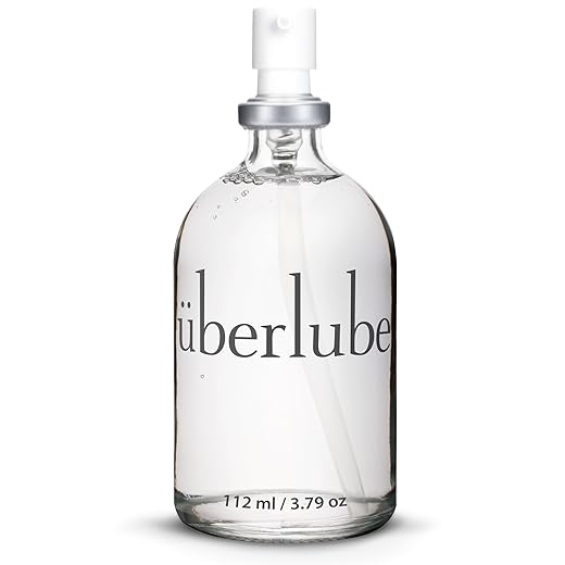 Uberlube Premium Silicone Lube (3.79 Fl Oz.) Unscented, Long Lasting Sex Lube, Waterproof, Ultra Smooth Performance, Personal Lubricant for Privacy & Toys, Vaginal & Anal Use, OBGYN Recommended