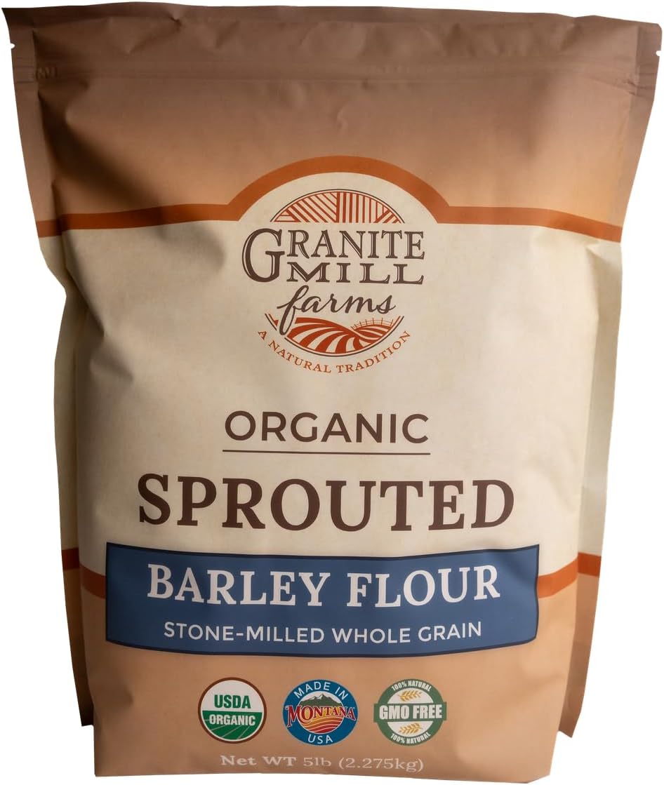 Sprouted Organic Barley Flour, 5 lb