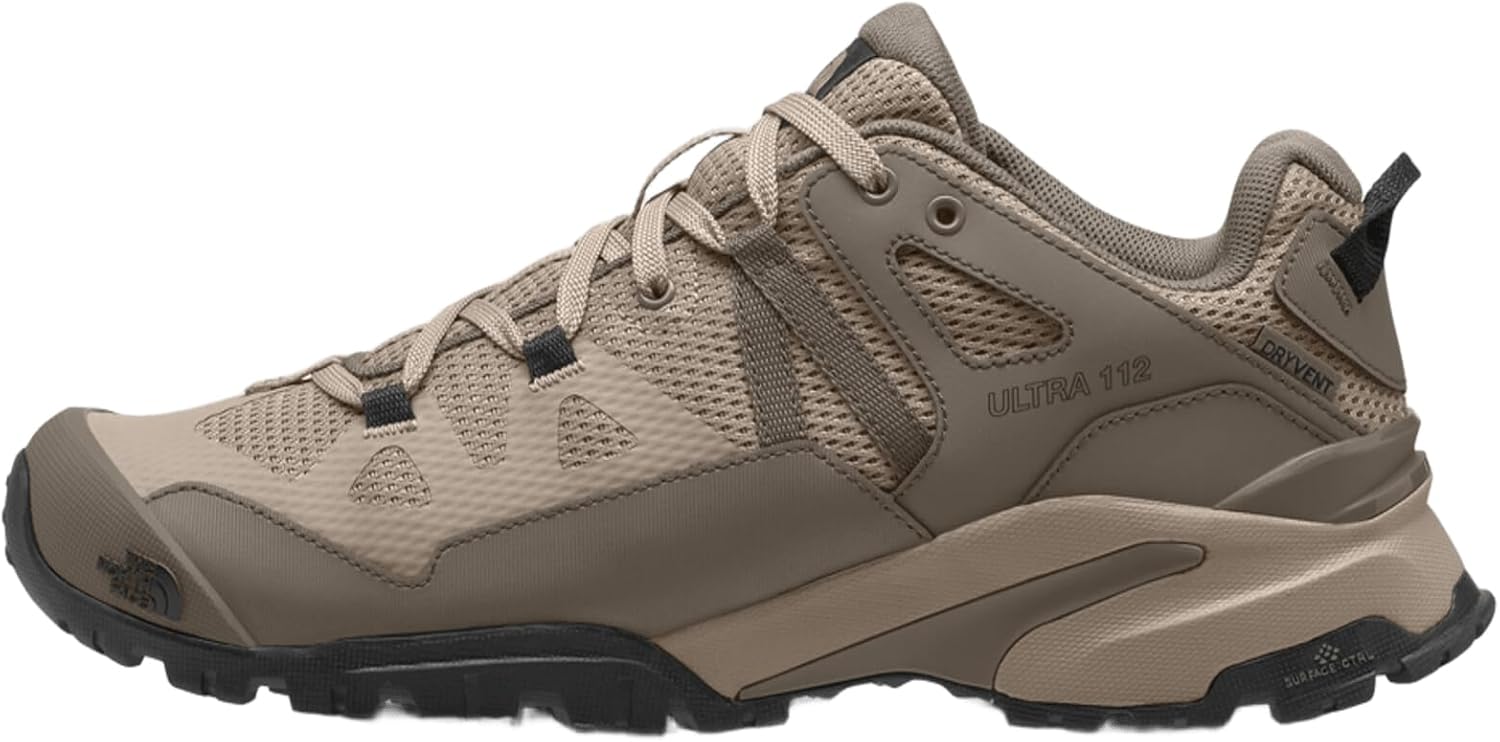 THE NORTH FACE Men's Ultra 112 Waterproof Hiking Shoe | Ripstop Leather, Rubber Outsole With 5mm Lugs