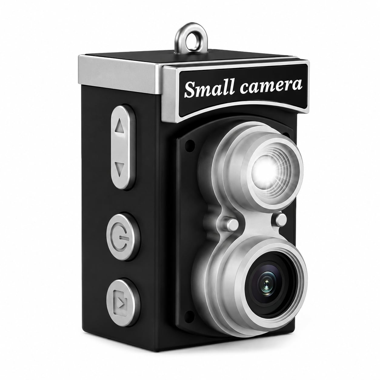 Mini Camera Digitale Retrò, Foto 8MP e Video Full HD 1080P, Grandangolo 120°, Filtri Creativi, Supporto Scheda MicroSD fino a 128GB, Design Tascabile Vintage