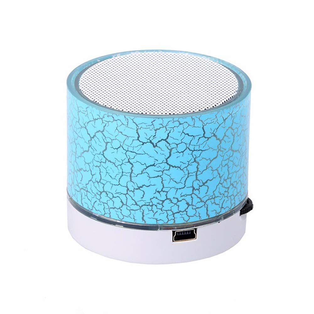 3 Color Led Mini Speaker Speaker Portable Handsfree Music Sound Box Support TF Card Color 3-Pack Argento