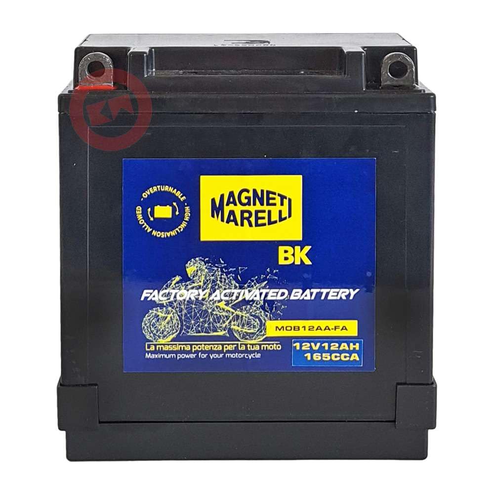 Batteria YB12A-A 12V 12AH Sigillata Pronta all’uso compatibile con HONDA CB 650 750 KAWASAKI GPZ 550