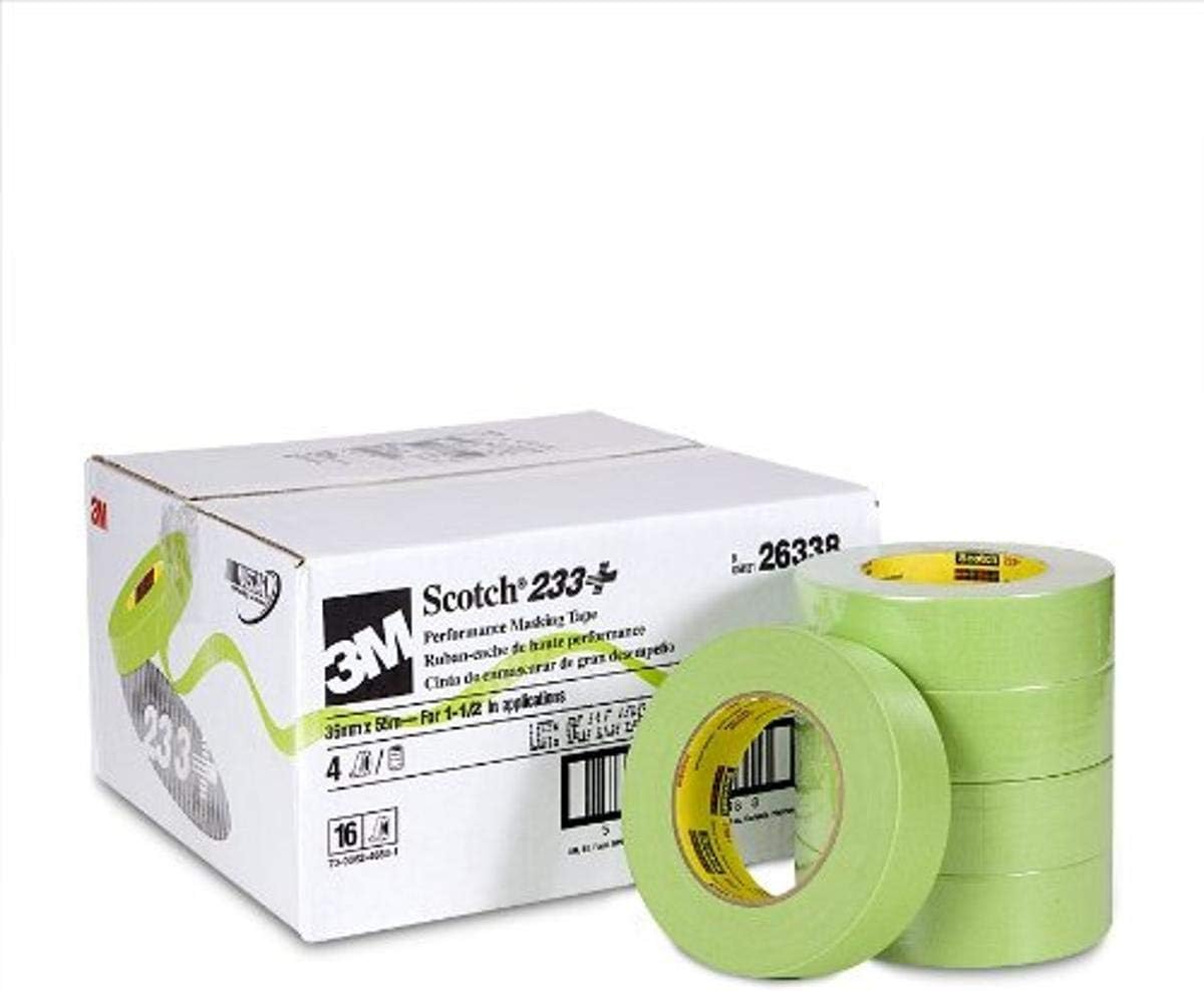 Scotch 26338 233+ 36 mm x 55 m Performance Masking Tape (Pack of 6)