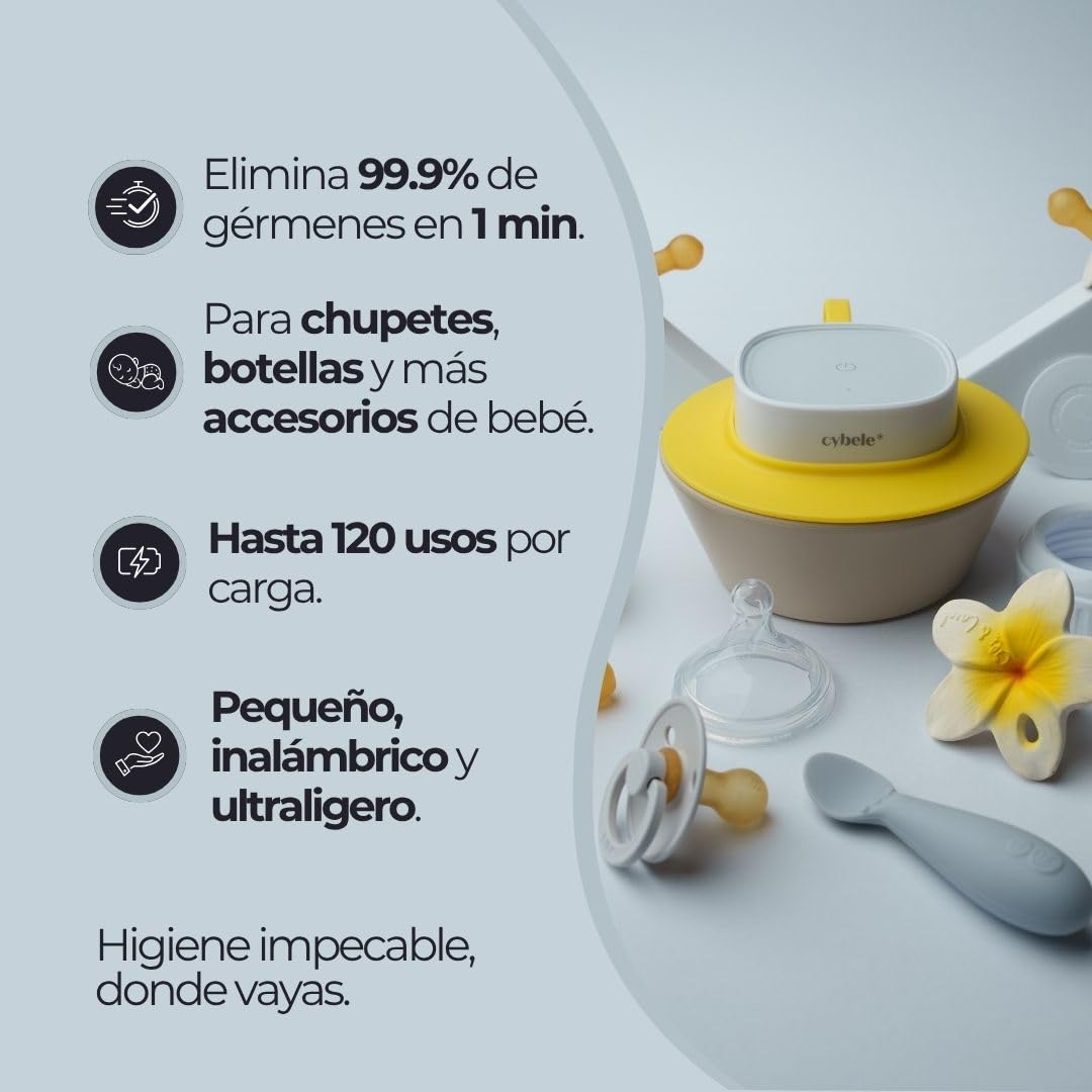 Lumen Esterilizador UV Portátil para Biberones y Accesorios Bebé