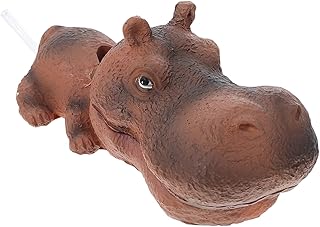 Mipcase 1pc Fish Tank Landscaping Ornaments Miniture Decoration Small Fish Tanks Glass Decor Fish Tank Bubbler Decor Aquarium Floating Hippo Head Hippo Statue Fish Tank Decor Resin Craft