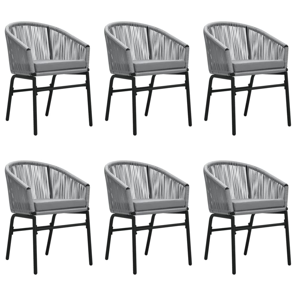 Stal malowana proszkowo Rattan PVC Szary zestaw 140 cm