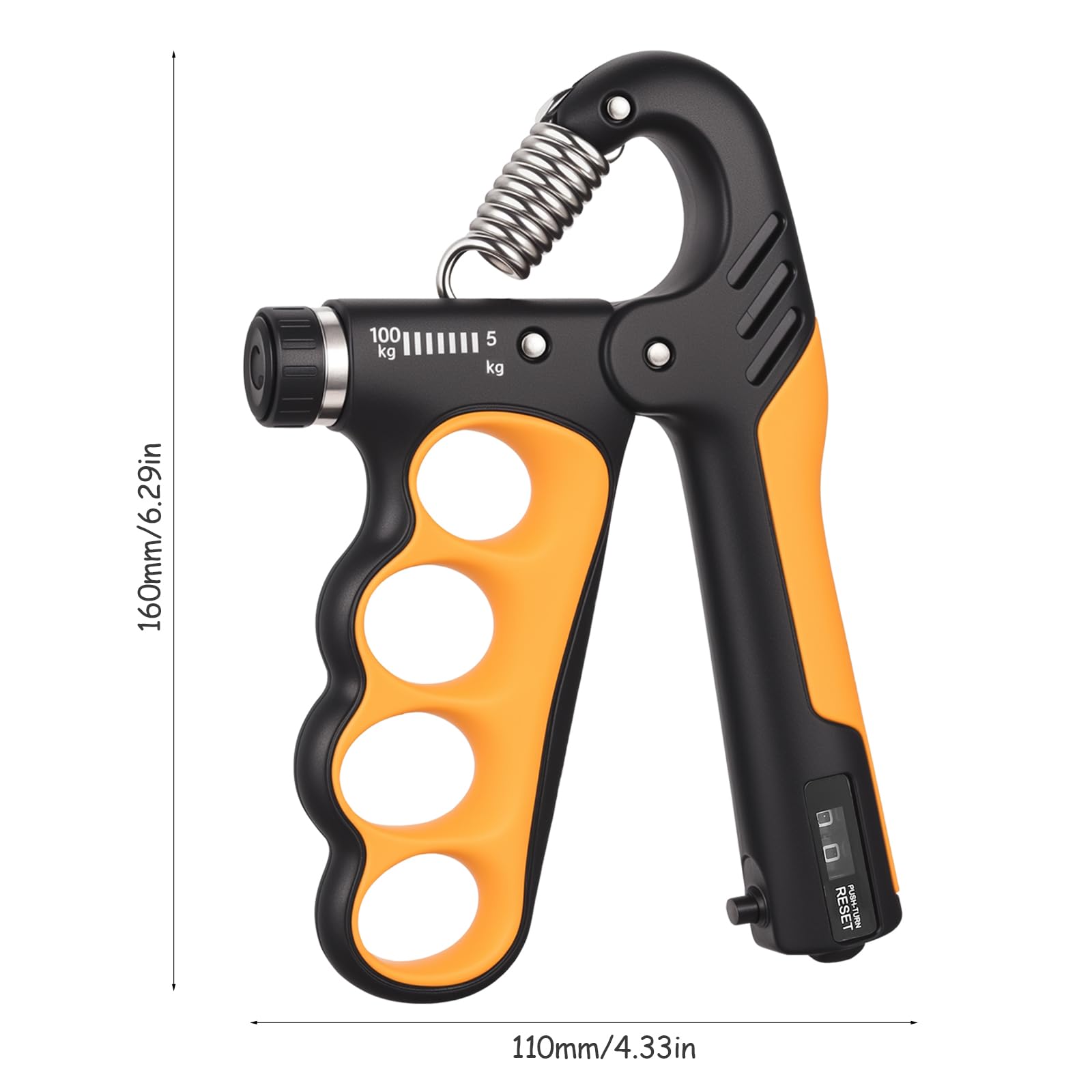 Set De 2 Entraîneurs De Préhension – Anneau Silicone 20-30 Lb Et Exerceur De Doigts 6,6 Lb